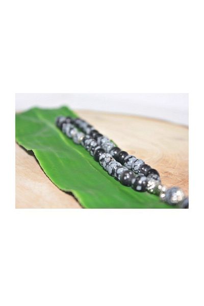 RD EKOAVM Double Tassel Tile Tip Globe Cut 8 mm Rosary + Pen
