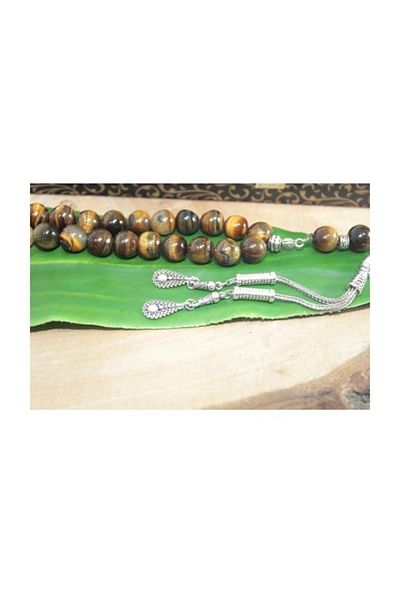 RD EKOAVM Double Tassel Drop End Globe Cut 10 mm Rosary Turtle Eye Rosary Rdt2226
