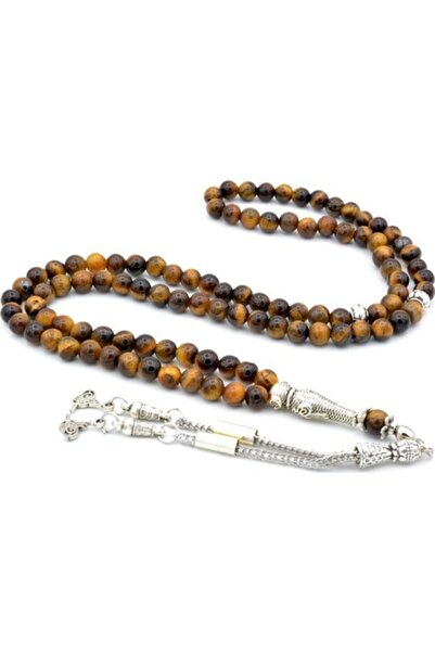 RD EKOAVM Mărgele de rugăciune din agat din piatră naturală de ochi de tigru ...