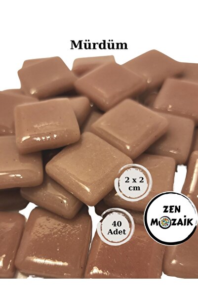 Zen Mozaik Sanatsal Mozaik Çalışmalarınız Için 2 Cm Cam Mozaik Taşı - 20x20 Mm
