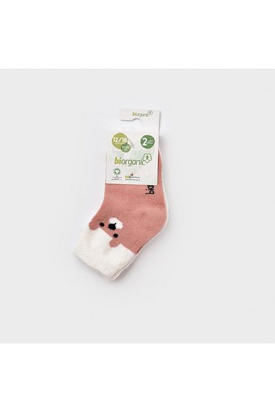 Biorganic Happy Bear 2-Piece Baby Socks 68413