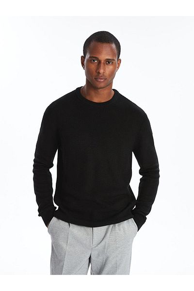 LC Waikiki Crew Neck Long Sleeve Men's Knitwear Sweater - W4Bk01Z8