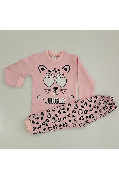 lillia kids 100% Cotton Organic Long Sleeve Casual Pajama Set for Girls