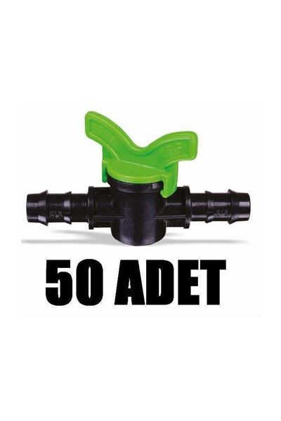 Emek Valve 50 pcs. - Drip Irrigation Part Apparatus Drip Pipe Hose Part Insert Fittings