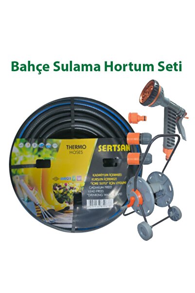 Üzümcü Bahçe Sulama Seti 6 Fonksiyonlu Tabanca, Ayar Seti, Hortum Makarası ve...