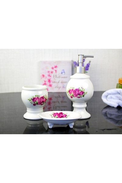 Limbo Home Flower 3-Piece Bathroom Set