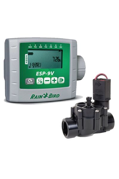 Rainbird ESP 9V PİLLİ KONTROL ÜNİTESİ 1 İSTASYON 100 DV 9V SELENOİD VANA SETİ ESP-9V WPX