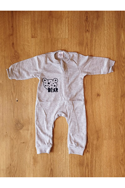 Newteam نمط صورة الدب - ثوب فضفاض للأطفال بأكمام طويلة ورقبة دائرية 100% قطن