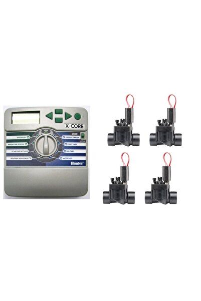 Hunter X-core 4 Kontrol Ünitesi Ve Selenoid Vana Seti (4 Istasyon)