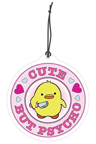 ByMeyla Premium Serisi Cute But Psycho Tasarımlı Dekoratif Oto Kokusu Ve Oto ...