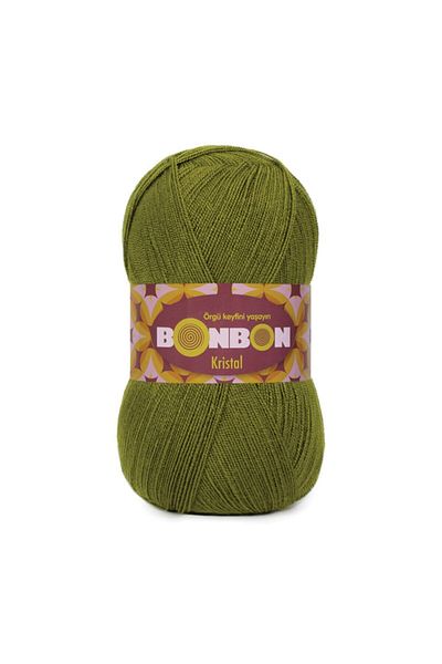 BONBON Κρυστάλλινο νήμα, Πλεκτό νήμα 98687 Πράσινο Χένα