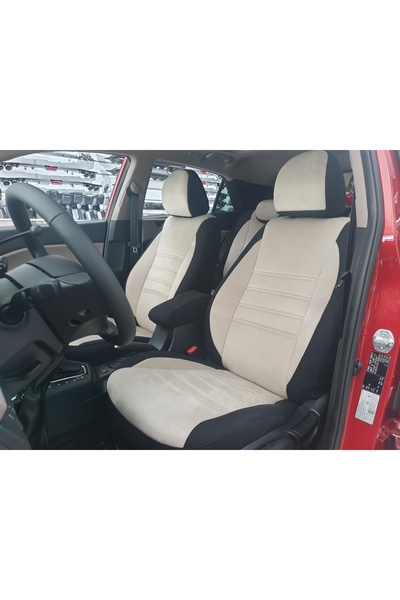 K-Design Hyundai İ20 Araca Özel Oto Koltuk Kılıfı - Tay Tüyü ve Raşel Kumaş