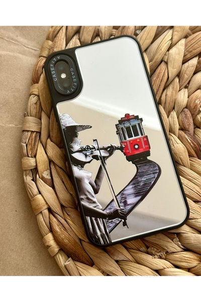 HYPERSOFT Iphone X ve Xs (6.1 inç) Uyumlu Casefity Aynalı Kılıf İstanbul Taks...