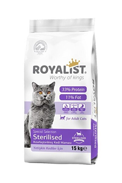 Rey Royalıst Cat Sterilised 15 Kg Mama Kısır Kedilere Göre Kuru Mama (15 Kg)