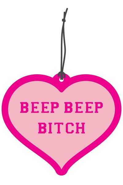 ByMeyla Beep Beep Kalp Tasarımlı Dekoratif Oto Kokusu ve Oto Aksesuarı