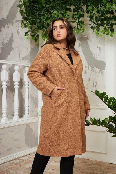 RMG Large Size Lined Mink Coat - Curly1