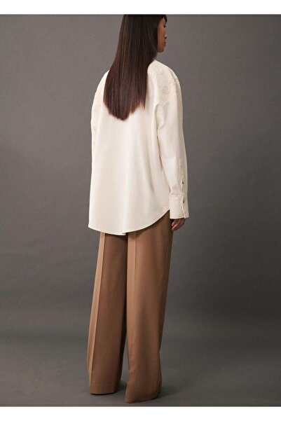 MANGO Woman Διακοσμητικό πουκάμισο με ραφές