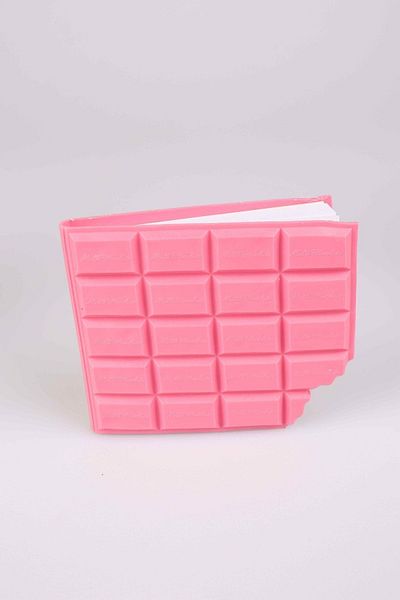 DEKOMUS Notebook with Chocolate Design and Strawberry Scent