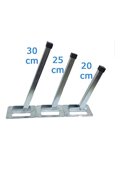 Metal 4 Adet Katlanabilir Sofra Ayağı - Masa Ayağı - Sini Ayağı 25 Cm (+vidaları)