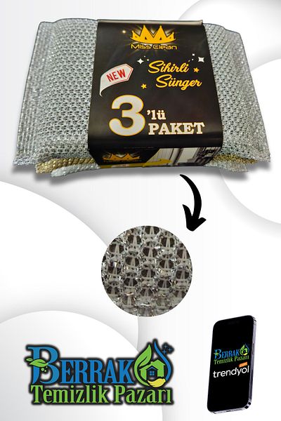 MissClean (3 PCS) Magic Wire Dish Sponge
