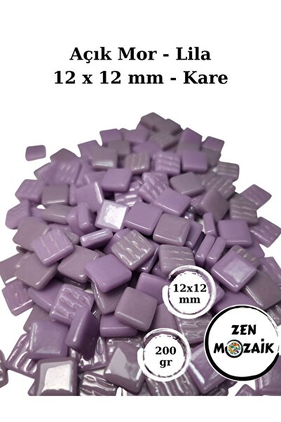 Zen Mozaik Sanatsal Mozaik Çalışmalarınız için 12 x12 mm - Kare Cam Mozaik Taşı