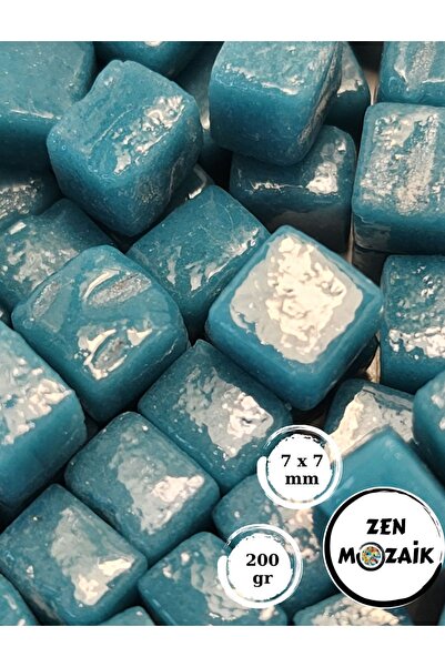 Zen Mozaik Sanatsal Mozaik Çalışmalarınız Için Renkli Cam Mozaik Taşı - 7x7 M...