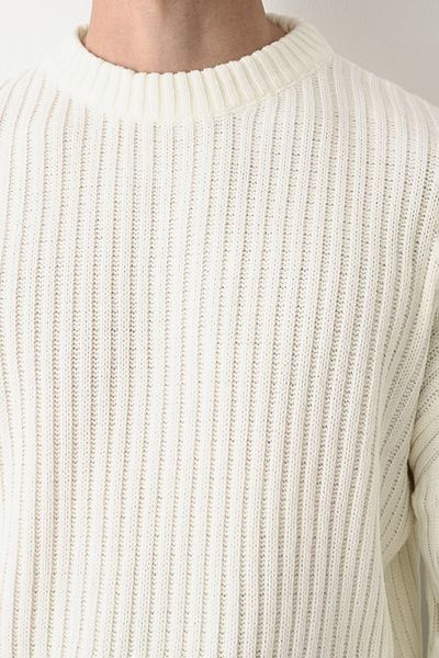 İLKCET MODA Unisex Oversize Thick Corded Sweater