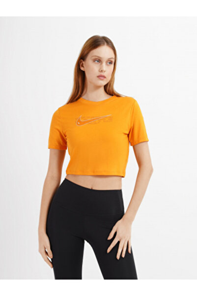 Nike Sportswear Crop Kadın Turuncu Tişört
