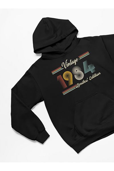 swOzz 1984 Hanorac oversize unisex imprimat - Hanorac cu glugă cu 3 fire groase de iarnă