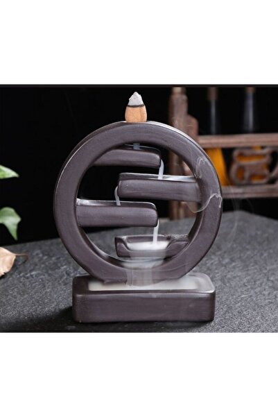 morlalem m 14cm Geri Akış Zen Şelale Tütsülük Silikon Kalıp K-1026, Polyester...