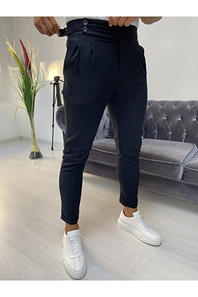 BYATA MENS STYLE Італійські штани з поясом з тканини