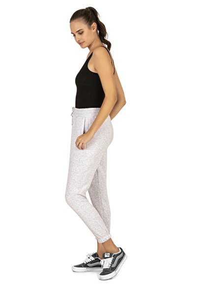 pour la riviere Karmelanj Dar Kalıp Şardonlu Kışlık Jogger Eşofman Altı Bilek Boy