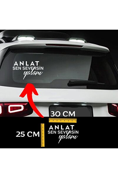 RS AUTO AKSESUAR أخبرني، أنت تحب الكذب، ملصق مقاس 25 × 30 سم