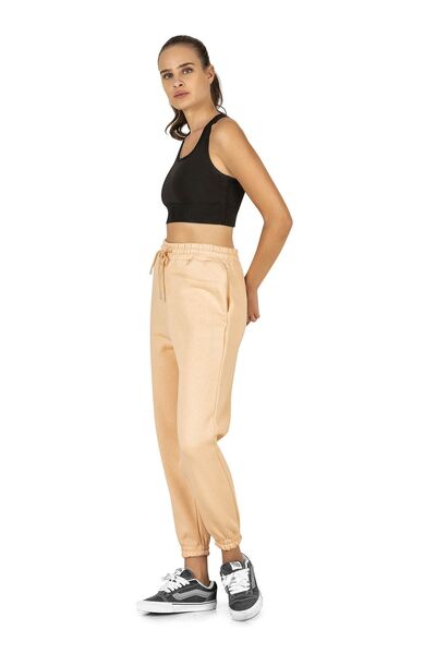 pour la riviere بنطال رياضي شتوي عالي الخصر بثلاثة خيوط بطول الكاحل