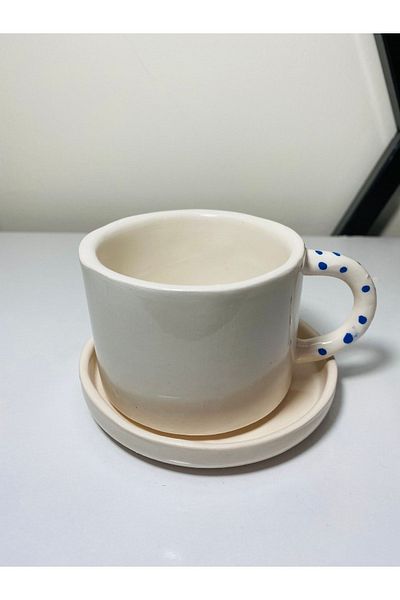 Banuart Evil Eye Handmade Hand Painted Ceramic Cup