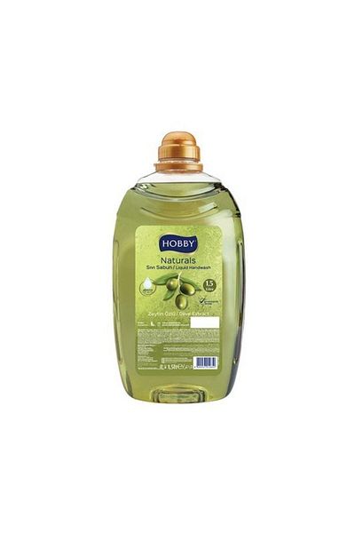 Hobby Liquid Soap Olive Oil-green 1.5 Lt X 8 Pieces