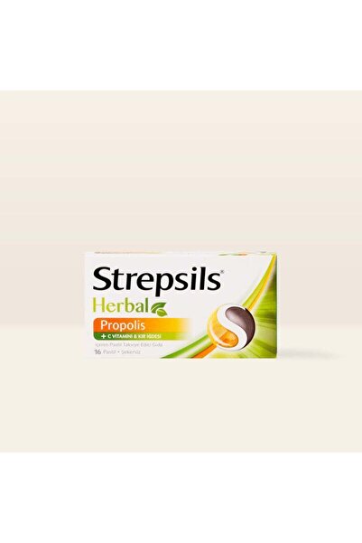 STREPSİLS Strepsils Herbal Propolisli 16 Adet Pastil