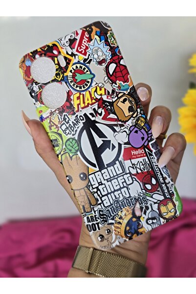 SUPER FRAME Vivo Y16 Uyumlu Baskılı Şeffaf Telefon Kılıfı