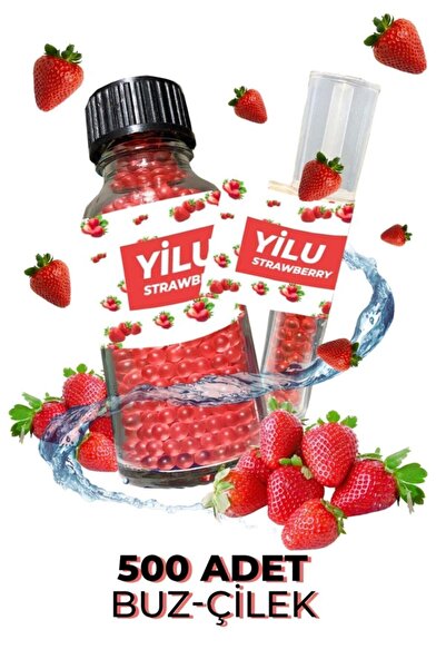 YİLU Mentol Topu 500 Adet Buz Çilek Aplicatör Hediye