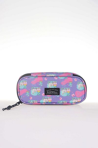 KAUKKO Geantă pentru creion Nature Special Compartiment Junior Lama Purple