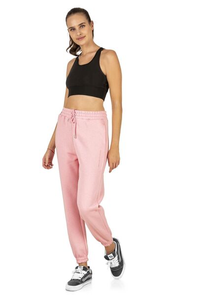 pour la riviere High Waist Three Thread Raster Winter Sweatpants Ankle Length