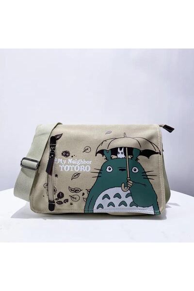 DEEFWEAR Totoro Özel Seri Çift Cepli Postacı Çanta -mingalondon