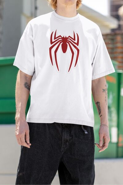 SEVBANO Unisex majica sa štampanim logotipom Spider-Mana