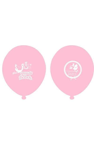 asöy Hastane odası süsleme Hoş Geldin Bebek Baskılı Balon 10 Adet Mavi