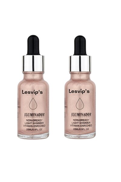 Lesvip's 2 adet likit sıvı aydınlatıcı Highlighter ışıltılı yüz&vücut aydınla...