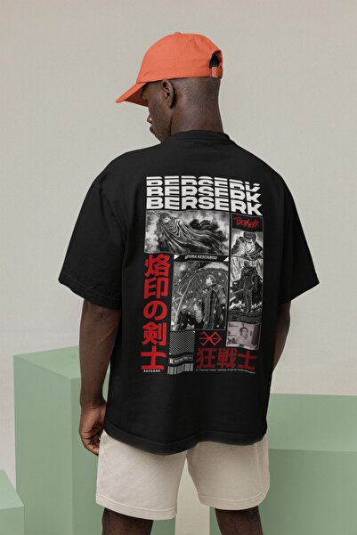 SEVBANO Unisex Berserk Oversize Anime T-shirt