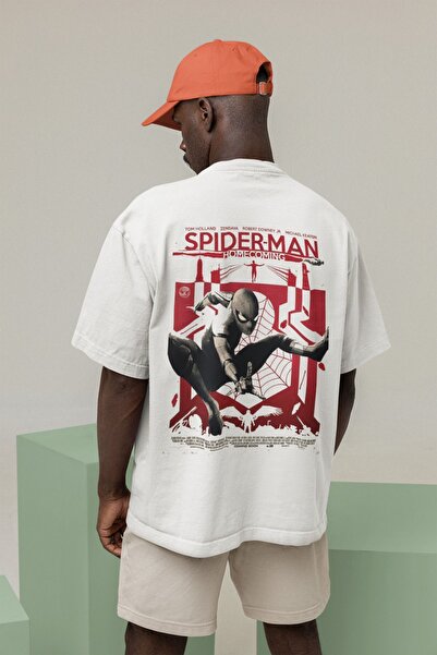 SEVBANO تي شيرت Spider-Man Homecoming للجنسين مقاس كبير - مطبوع عليه فيلم، Ma...