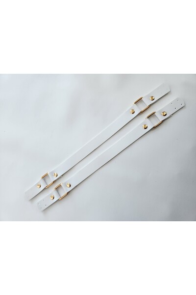 FERİHA HOBİ AKSESUAR حزام حقيبة جلد محبوك (35 سم)