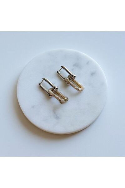 ANGELSS JEWELLERY Tif نموذج أقراط حجر الصلب