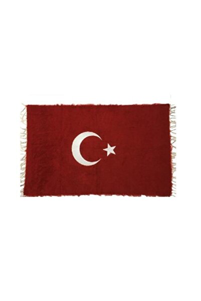Genel Markalar Siirt Battaniyesi El Dokuma Kırmızı Türk Bayrağı 60*90